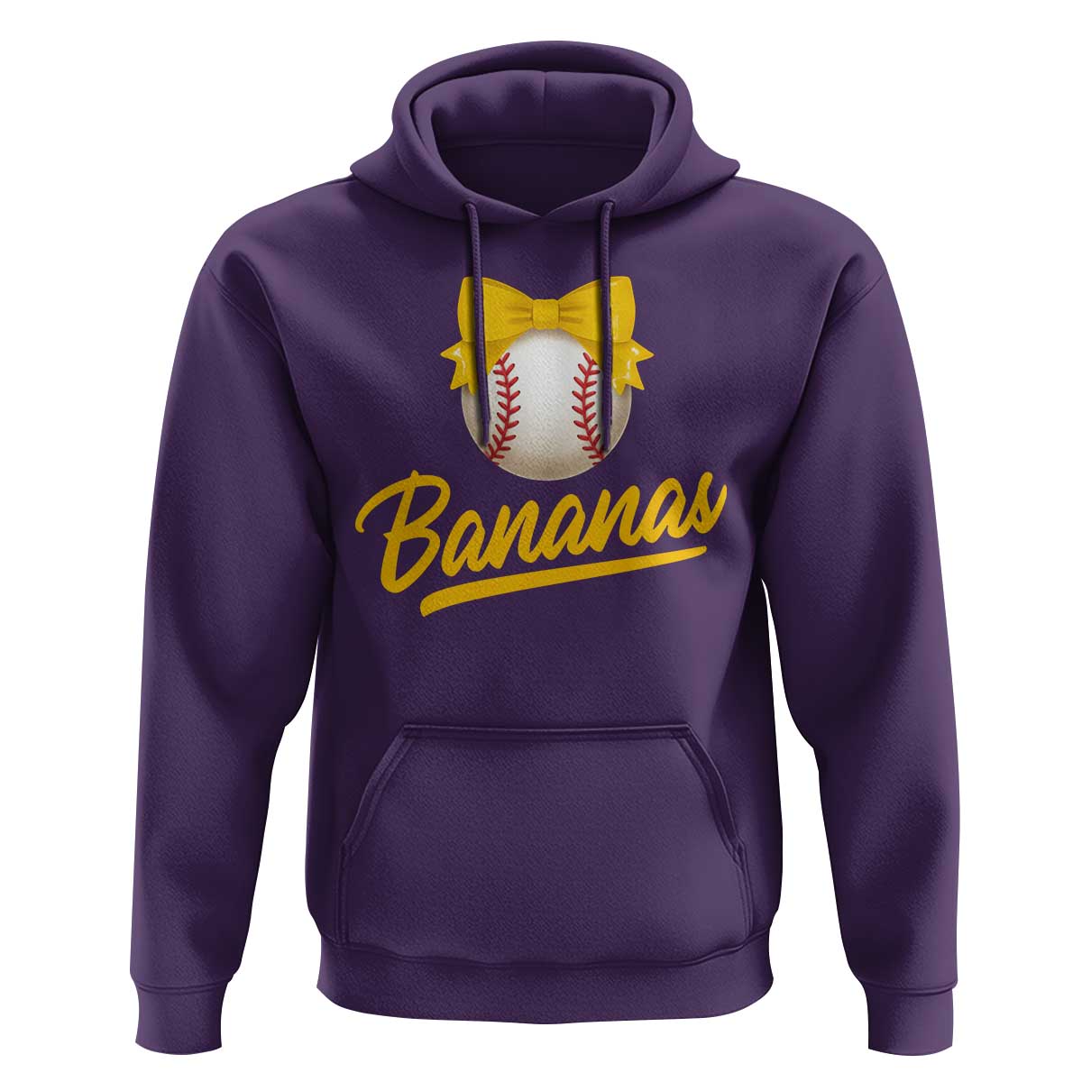 Bananas Coquette Bow Hoodie Banana Retro Popular Fruit Humor Cute Girls Kids