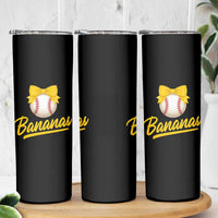 Bananas Coquette Bow Skinny Tumbler Banana Retro Popular Fruit Humor Cute Girls Kids