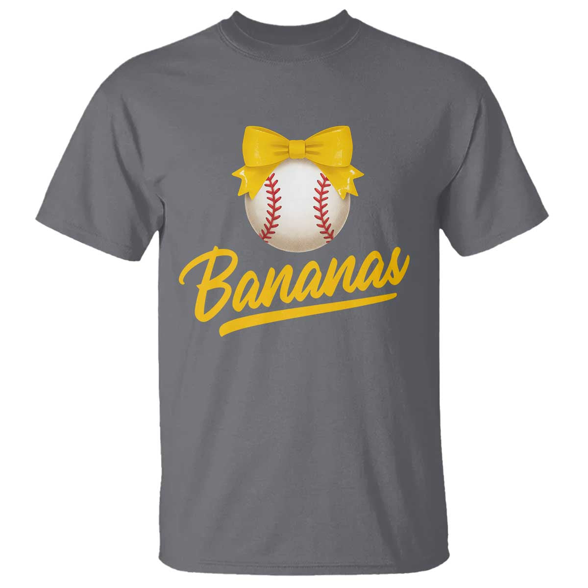 Bananas Coquette Bow T Shirt Banana Retro Popular Fruit Humor Cute Girls Kids