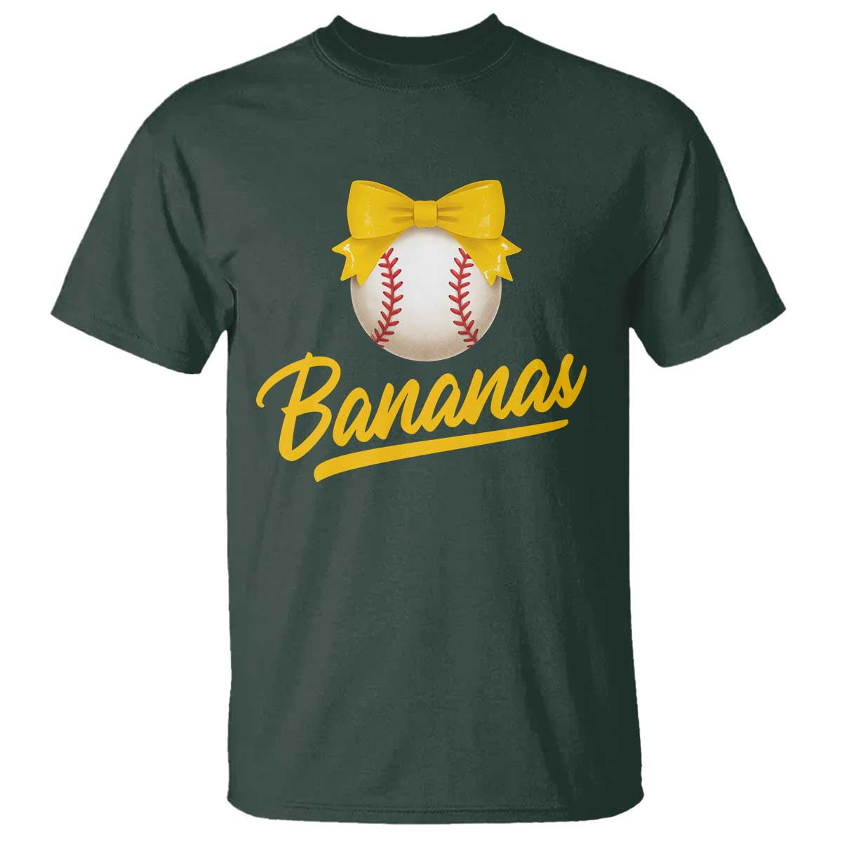 Bananas Coquette Bow T Shirt Banana Retro Popular Fruit Humor Cute Girls Kids