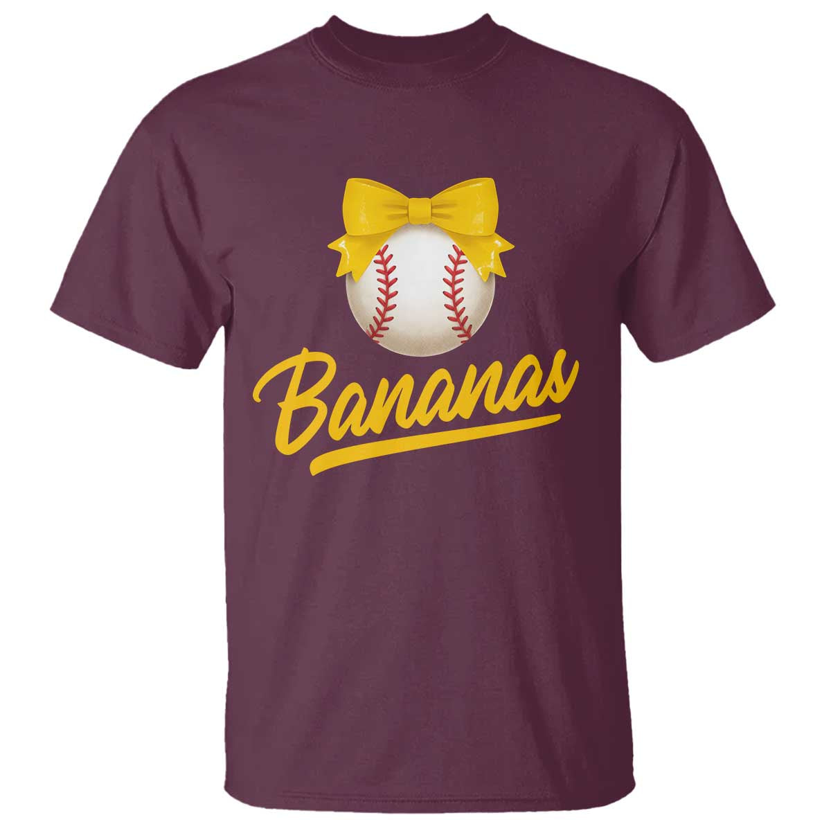 Bananas Coquette Bow T Shirt Banana Retro Popular Fruit Humor Cute Girls Kids