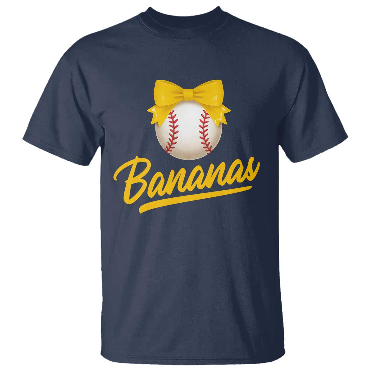 Bananas Coquette Bow T Shirt Banana Retro Popular Fruit Humor Cute Girls Kids