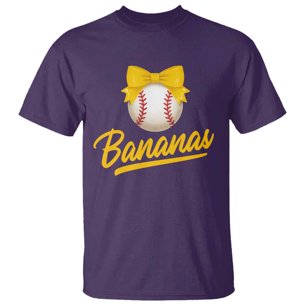 Bananas Coquette Bow T Shirt Banana Retro Popular Fruit Humor Cute Girls Kids