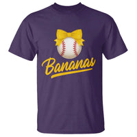 Bananas Coquette Bow T Shirt Banana Retro Popular Fruit Humor Cute Girls Kids