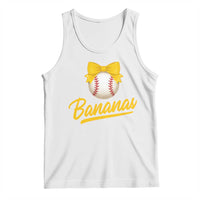 Bananas Coquette Bow Tank Top Banana Retro Popular Fruit Humor Cute Girls Kids