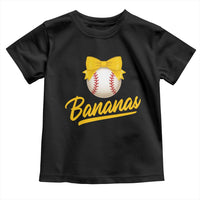 Bananas Coquette Bow Toddler T Shirt Banana Retro Popular Fruit Humor Cute Girls Kids