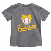 Bananas Coquette Bow Toddler T Shirt Banana Retro Popular Fruit Humor Cute Girls Kids