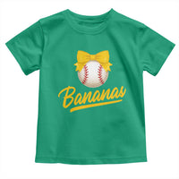 Bananas Coquette Bow Toddler T Shirt Banana Retro Popular Fruit Humor Cute Girls Kids