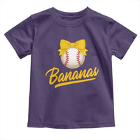 Bananas Coquette Bow Toddler T Shirt Banana Retro Popular Fruit Humor Cute Girls Kids