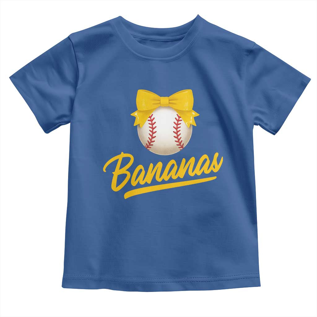 Bananas Coquette Bow Toddler T Shirt Banana Retro Popular Fruit Humor Cute Girls Kids
