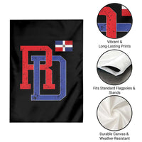Dominican Republic Garden Flag Distressed RD Flag Dominican Pride