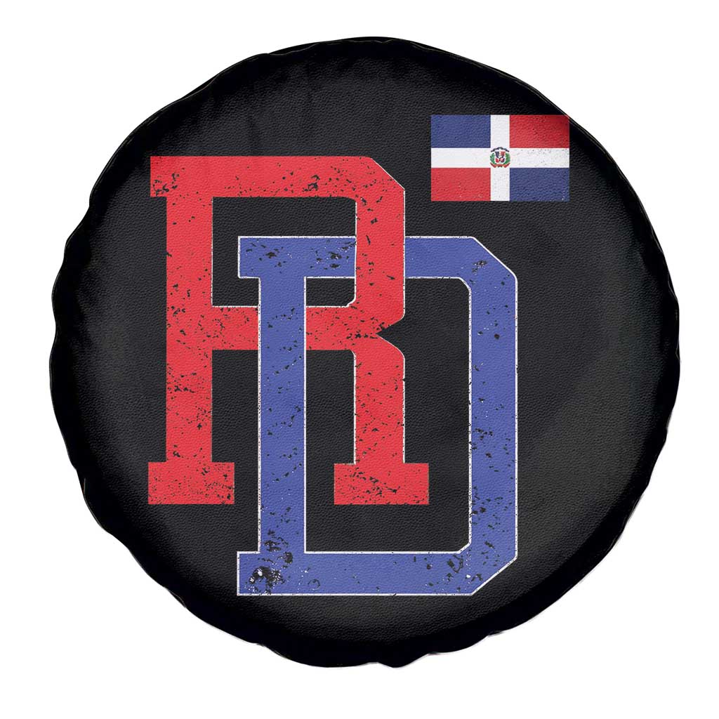 Dominican Republic Spare Tire Cover Distressed RD Flag Dominican Pride