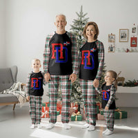 Dominican Republic Plaid Pajama Set Distressed RD Flag Dominican Pride