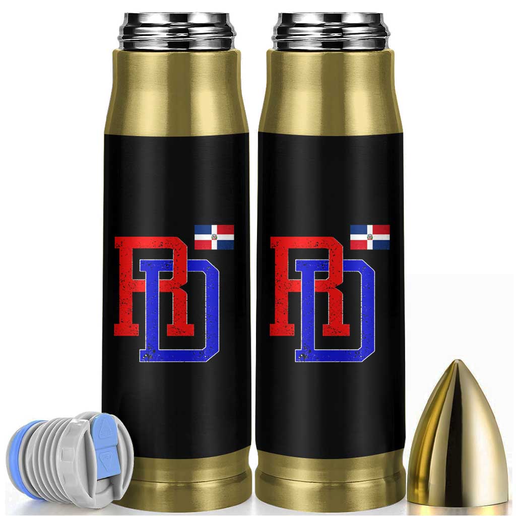 Dominican Republic Bullet Tumbler Distressed RD Flag Dominican Pride