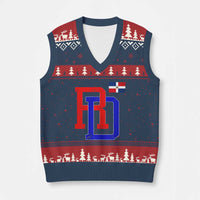 Dominican Republic V-Neck Knit Sweater Vest Distressed RD Flag Dominican Pride