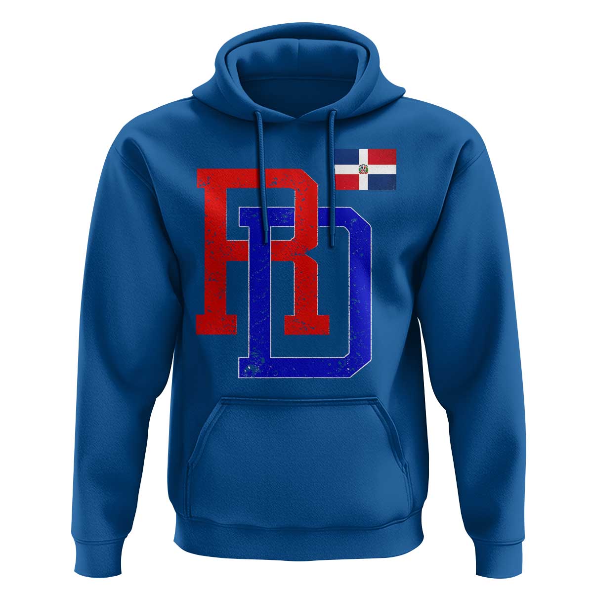 Dominican Republic Hoodie Distressed RD Flag Dominican Pride