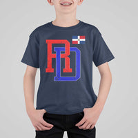 Dominican Republic T Shirt For Kid Distressed RD Flag Dominican Pride