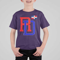 Dominican Republic T Shirt For Kid Distressed RD Flag Dominican Pride