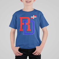 Dominican Republic T Shirt For Kid Distressed RD Flag Dominican Pride