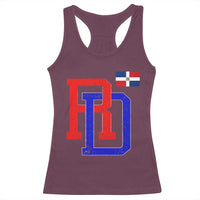 Dominican Republic Racerback Tank Top Distressed RD Flag Dominican Pride