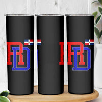 Dominican Republic Skinny Tumbler Distressed RD Flag Dominican Pride