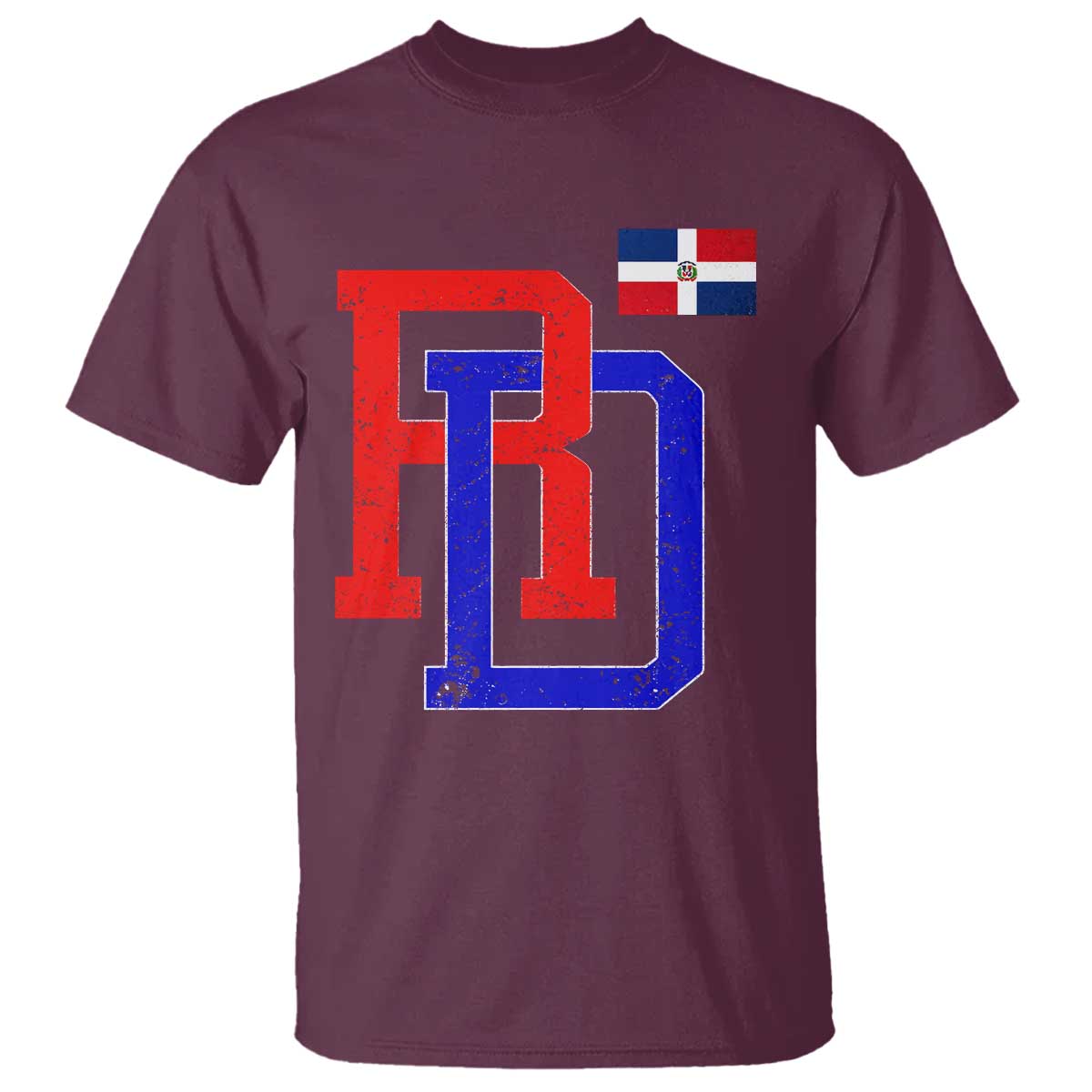 Dominican Republic T Shirt Distressed RD Flag Dominican Pride