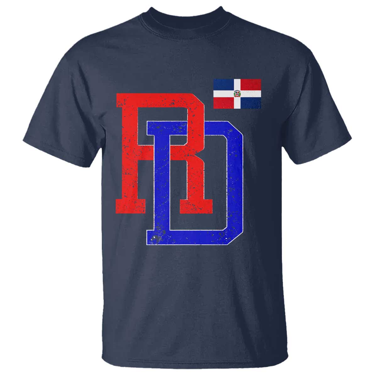 Dominican Republic T Shirt Distressed RD Flag Dominican Pride