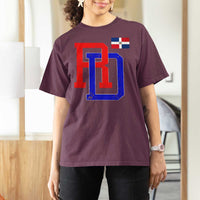 Dominican Republic T Shirt For Women Distressed RD Flag Dominican Pride