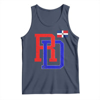Dominican Republic Tank Top Distressed RD Flag Dominican Pride