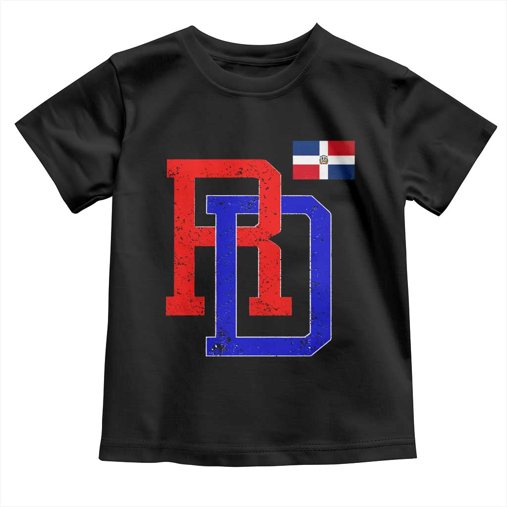 Dominican Republic Toddler T Shirt Distressed RD Flag Dominican Pride