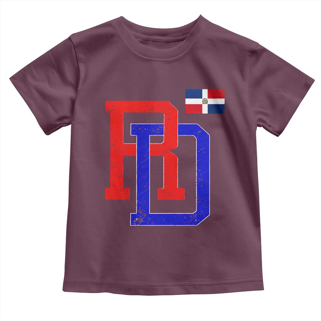Dominican Republic Toddler T Shirt Distressed RD Flag Dominican Pride
