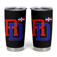 Dominican Republic Tumbler Cup Distressed RD Flag Dominican Pride