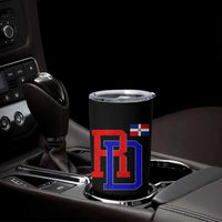 Dominican Republic Tumbler Cup Distressed RD Flag Dominican Pride