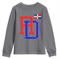Dominican Republic Youth Sweatshirt Distressed RD Flag Dominican Pride