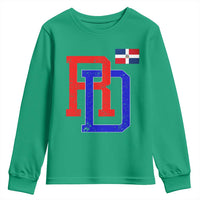 Dominican Republic Youth Sweatshirt Distressed RD Flag Dominican Pride