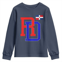 Dominican Republic Youth Sweatshirt Distressed RD Flag Dominican Pride