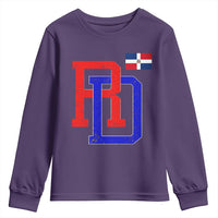 Dominican Republic Youth Sweatshirt Distressed RD Flag Dominican Pride
