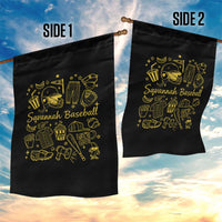 Bananas Baseball Garden Flag Cute Trendy Banana Baseball Game Day Doodle