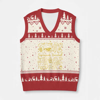 Bananas Baseball V-Neck Knit Sweater Vest Cute Trendy Banana Baseball Game Day Doodle