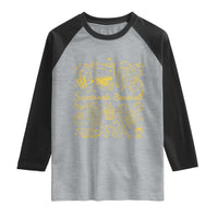Bananas Baseball Raglan Shirt Cute Trendy Banana Baseball Game Day Doodle