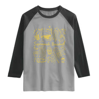 Bananas Baseball Raglan Shirt Cute Trendy Banana Baseball Game Day Doodle