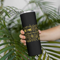 Bananas Baseball Skinny Tumbler Cute Trendy Banana Baseball Game Day Doodle