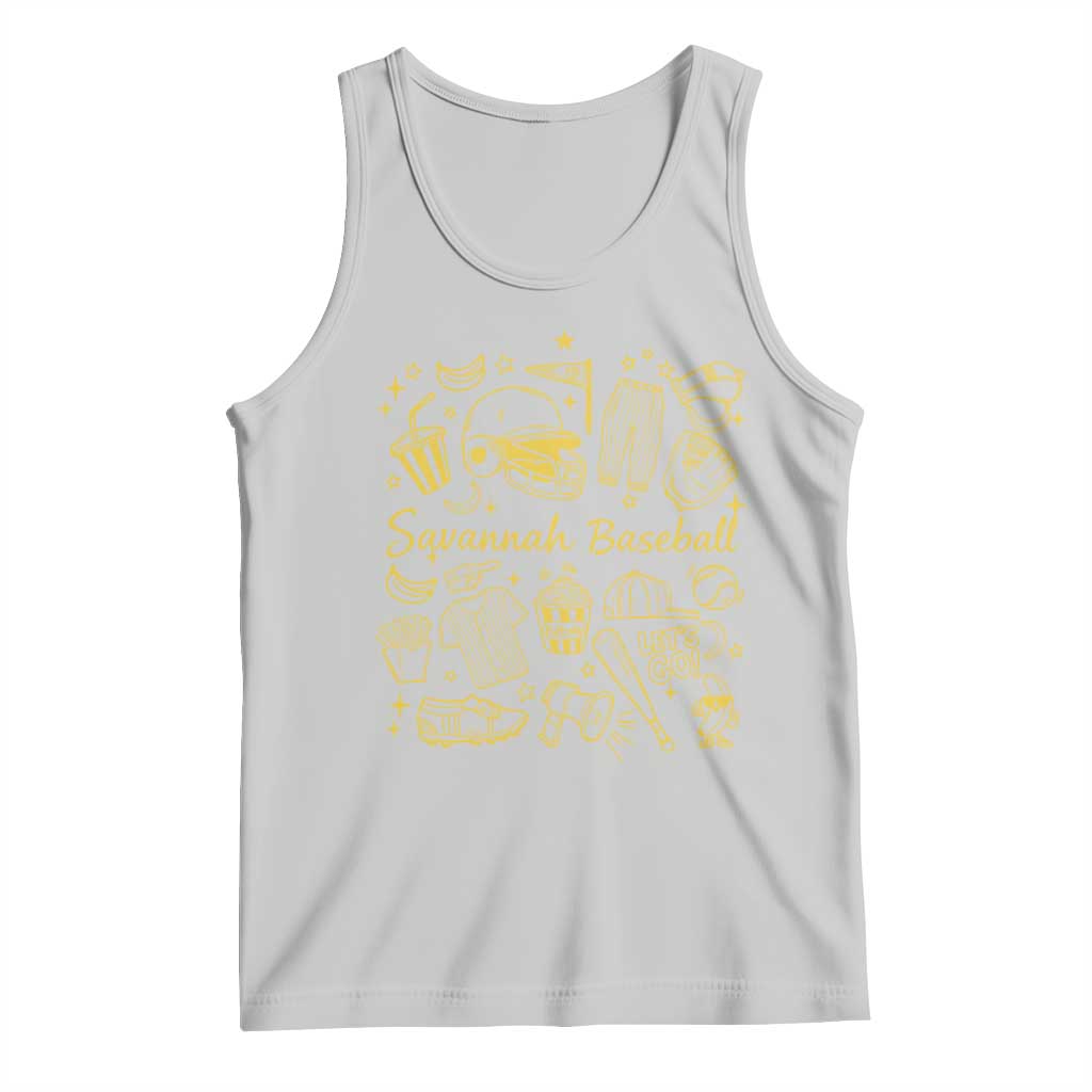 Bananas Baseball Tank Top Cute Trendy Banana Baseball Game Day Doodle