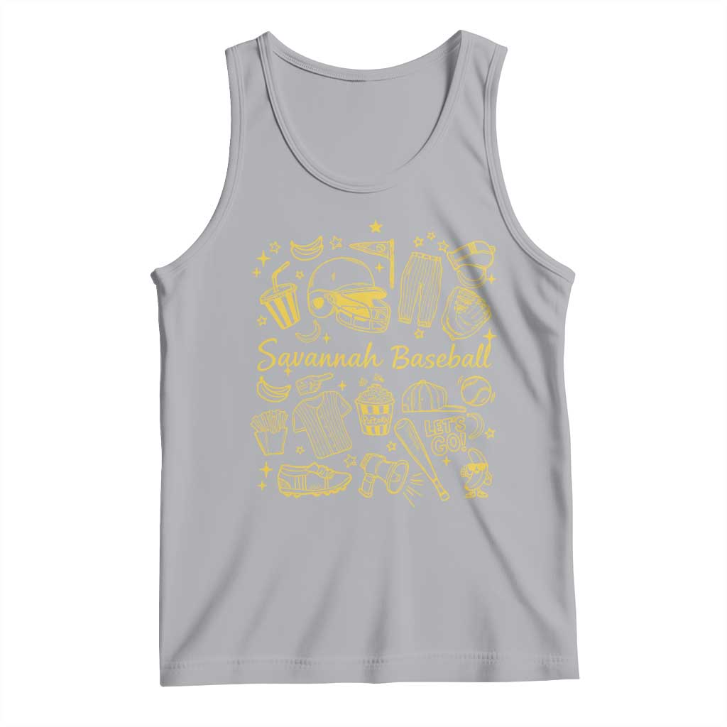 Bananas Baseball Tank Top Cute Trendy Banana Baseball Game Day Doodle