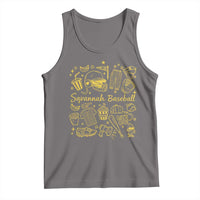 Bananas Baseball Tank Top Cute Trendy Banana Baseball Game Day Doodle
