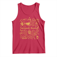 Bananas Baseball Tank Top Cute Trendy Banana Baseball Game Day Doodle