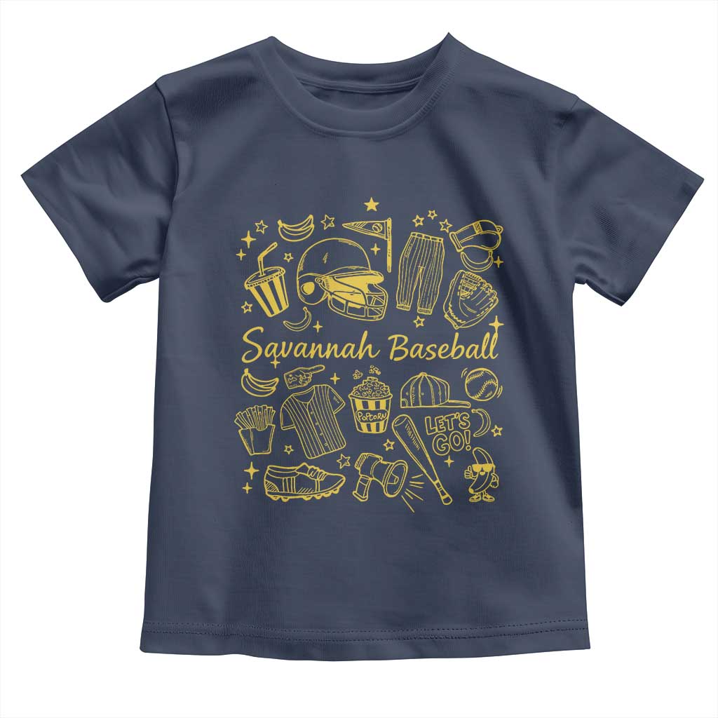 Bananas Baseball Toddler T Shirt Cute Trendy Banana Baseball Game Day Doodle