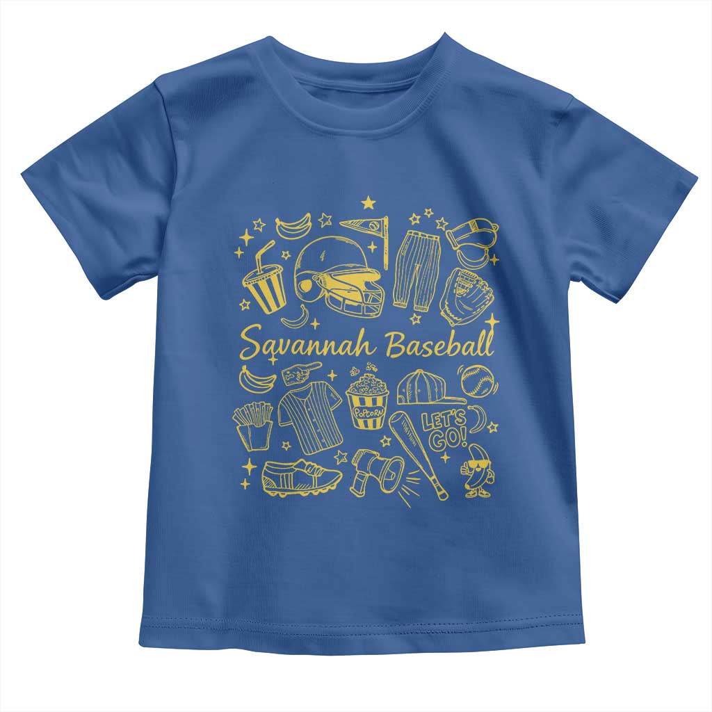 Bananas Baseball Toddler T Shirt Cute Trendy Banana Baseball Game Day Doodle
