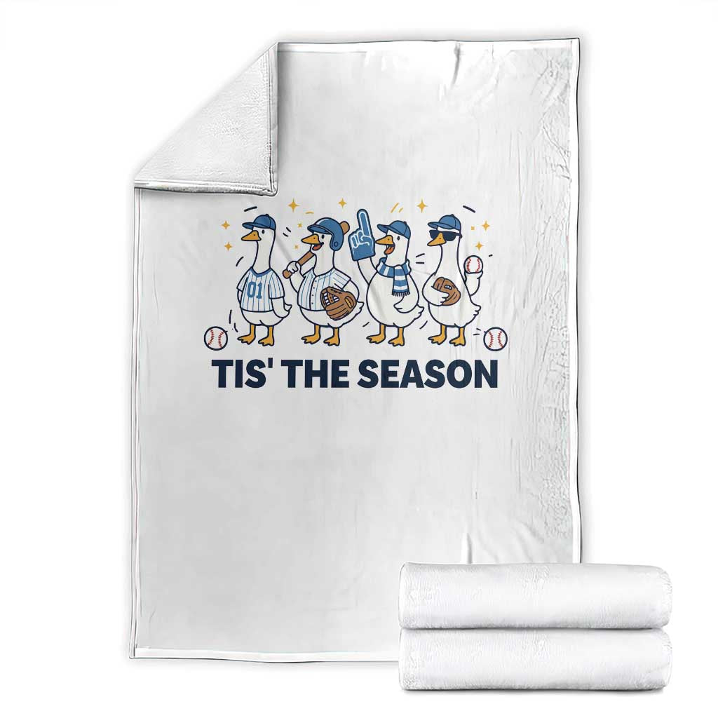 Baseball Silly Goose Throw Blanket Funny Tis The Season Baseball Mom
