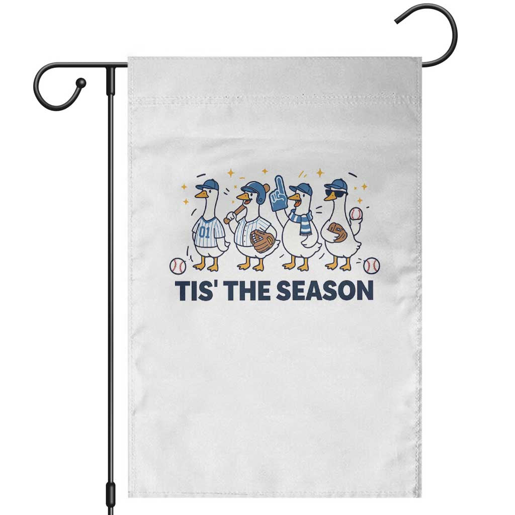 Baseball Silly Goose Garden Flag Funny Tis The Season Baseball Mom